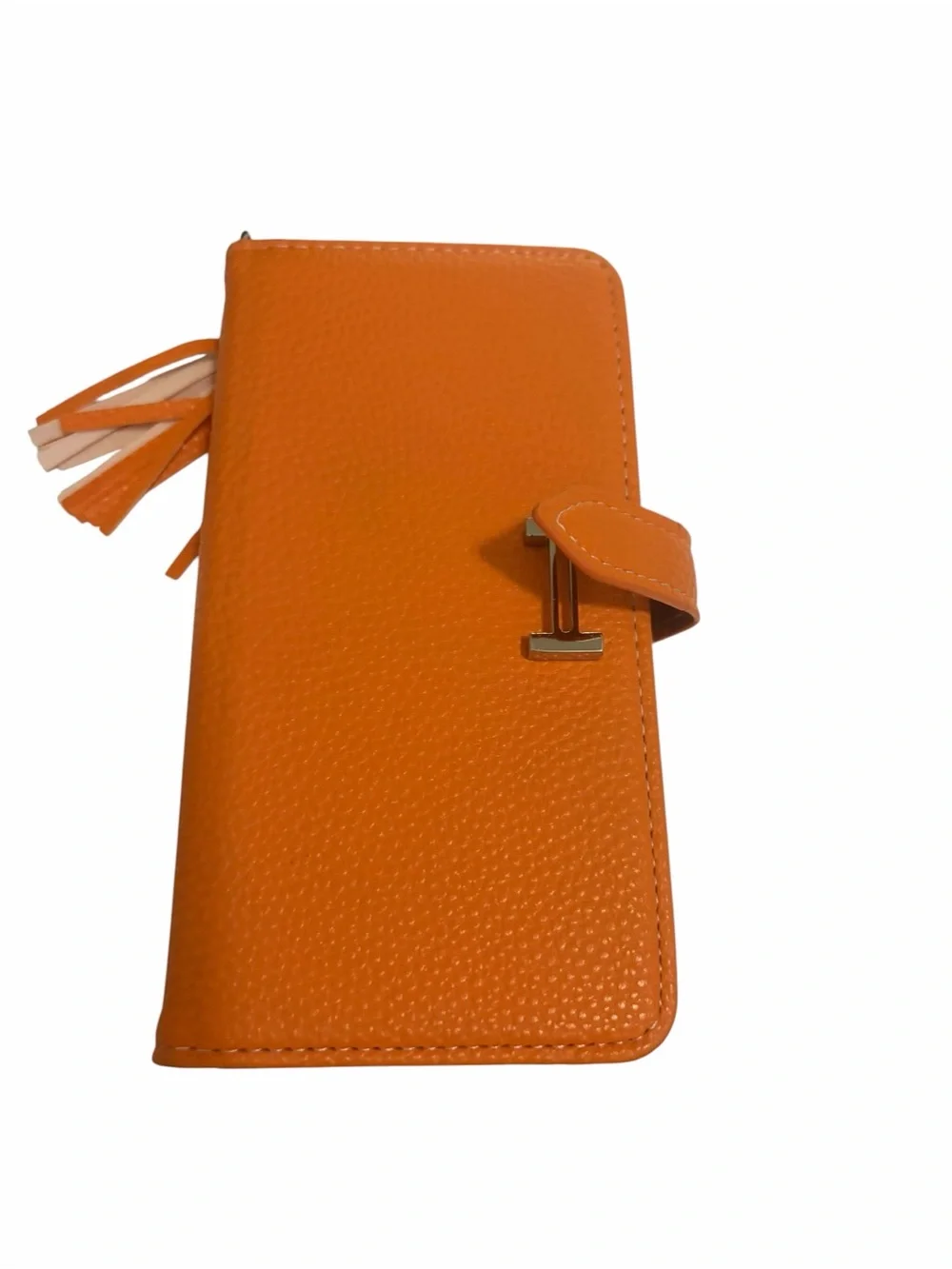 Kate Spade Orange iPhone Max Wallet Case Card Holder Tassel Folio